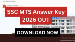SSC MTS Answer Key 2026