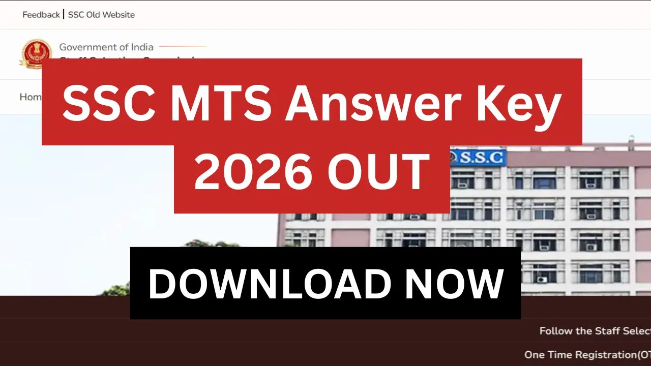 SSC MTS Answer Key 2026