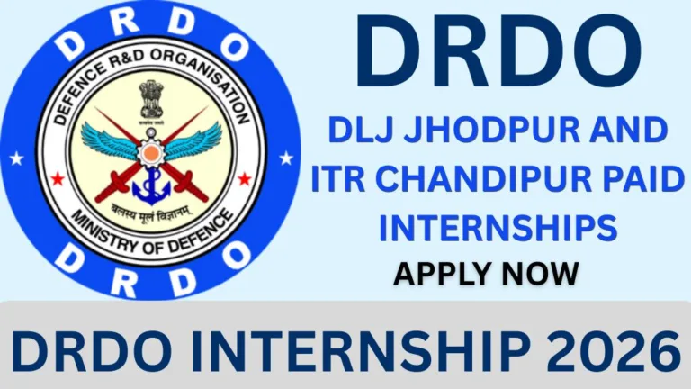 DRDO INTERNSHIP 2026