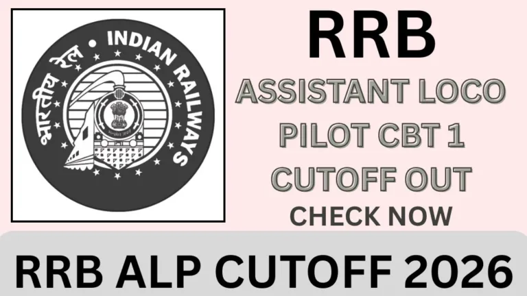 RRB ALP CUTOFF 2026